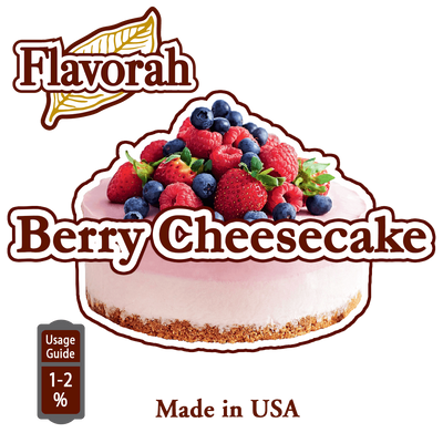 Ароматизатор Flavorah - Berry Cheesecake (Ягодный чизкейк), 10 мл FLV34