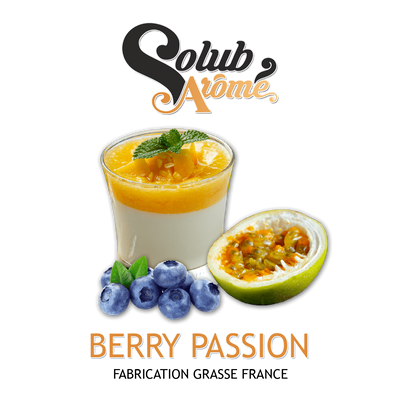 Ароматизатор Solub Arome - Berry Passion (Сладкий и освежающий вкус черники и маракуйи, с легким сливочным вкусом), 50 мл SA009