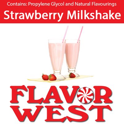 Ароматизатор FlavorWest - Strawberry Milkshake (Полуничний милкшейк), 30 мл FW124