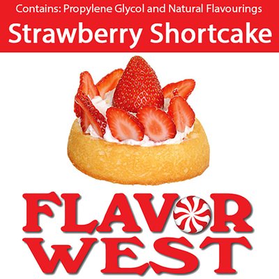 Ароматизатор FlavorWest - Strawberry Shortcake (Полуничний торт), 10 мл FW125