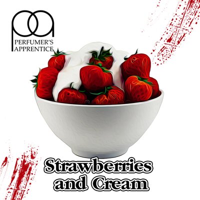 Ароматизатор TPA/TFA - Strawberries and Cream (Полуниця з вершками), 5 мл ТП0240
