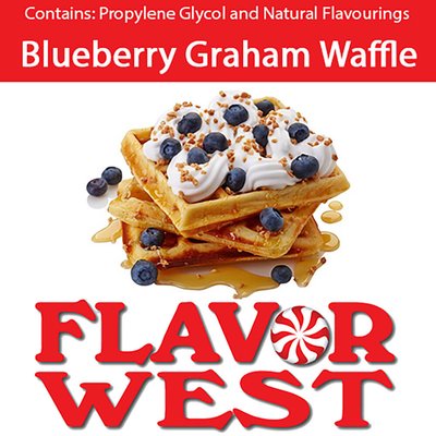 Ароматизатор FlavorWest - Blueberry Graham Waffle (Чорнична вафля), 5 мл FW021