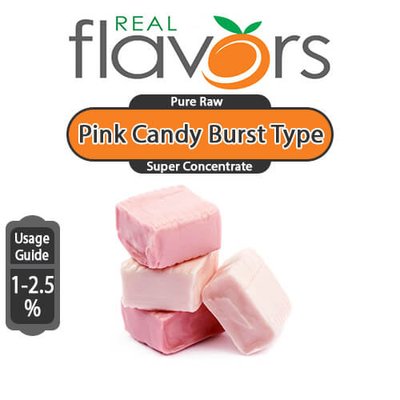 Ароматизатор Real Flavors - Pink Candy Burst Type (Полуничні жувальні цукерки), 5 мл RF043