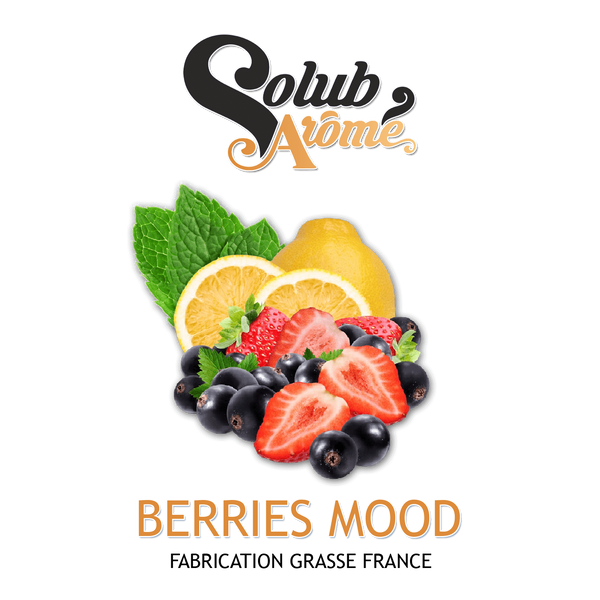 Ароматизатор Solub Arome - Berries Mood (Мікс холодного лимона та смородини у поєднанні з полуницею та м'ятою), 50 мл SA007