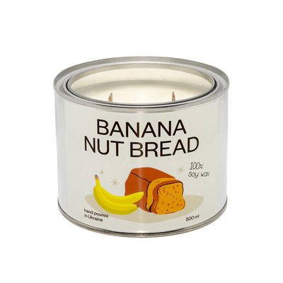 Ароматична свічка Banana Nut Bread (Бананово-горіховий хліб), 500 мл RR002
