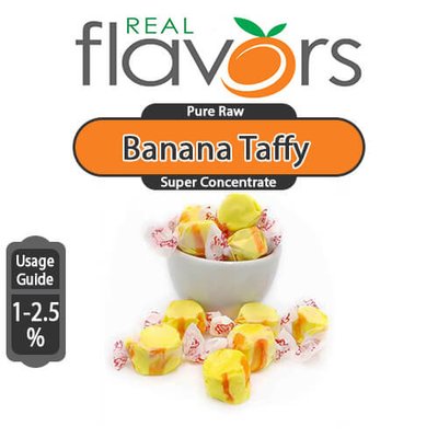 Ароматизатор Real Flavors - Banana Taffy (Бананова жувальна цукерка), 10 мл RF007-10