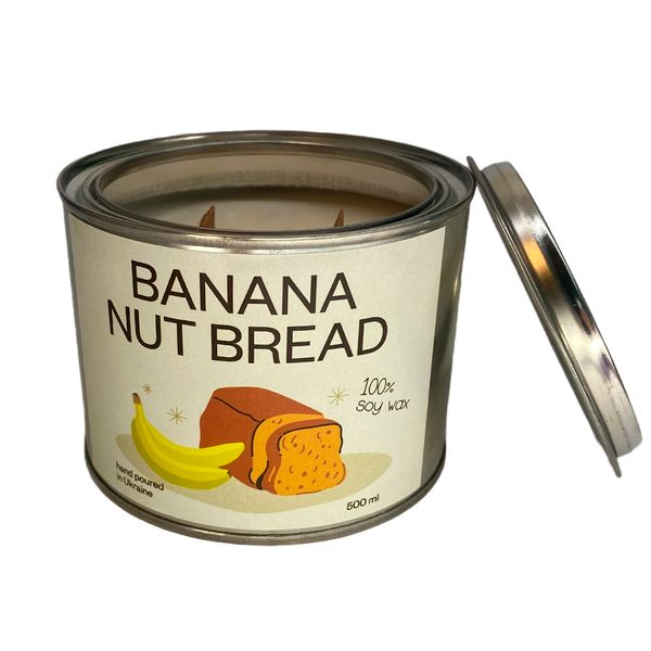 Ароматична свічка Banana Nut Bread (Бананово-горіховий хліб), 500 мл RR002