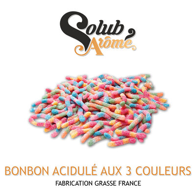 Ароматизатор Solub Arome - Bonbon Acidulé Aux 3 Couleurs (Кислі желейки), 50 мл SA149