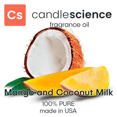 Аромамасло CandleScience - Mango and Coconut Milk (Манго и кокосовое молоко), 5 мл CS034