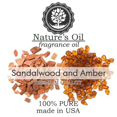 Аромаолія Nature's Oil - Sandalwood and Amber (Сандалове дерево, амбра), 5 мл NO66