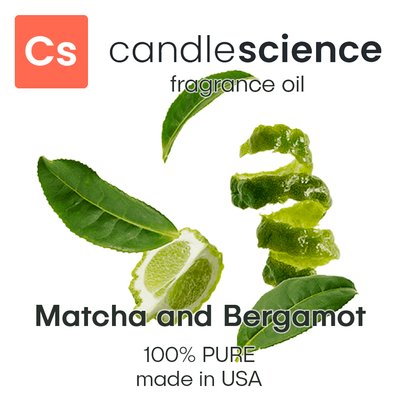 Аромамасло CandleScience - Matcha and Bergamot (Матча и бергамот), 5 мл CS035