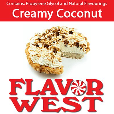 Ароматизатор FlavorWest - Creamy Coconut (Кремовий кокос), 10 мл FW055
