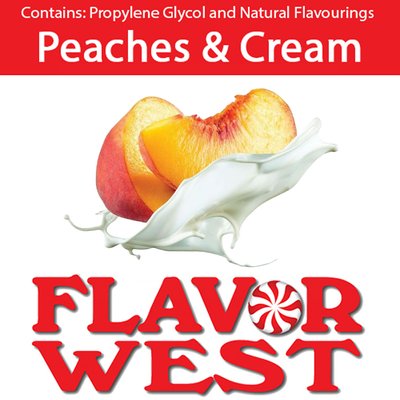 Ароматизатор FlavorWest - Peaches & Cream (Персик и крем), 5 мл FW105