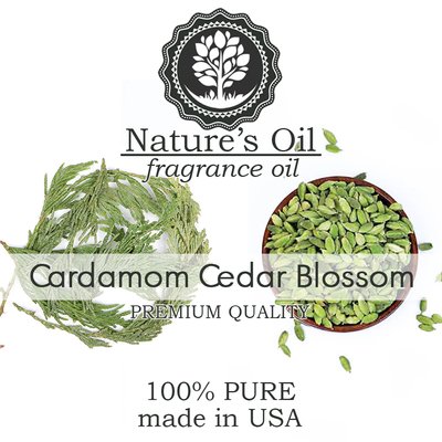 Аромамасло Nature's Oil - Cardamom Cedar Blossom (Кедр и кардамон), 5 мл NO17