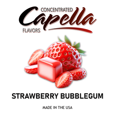 Ароматизатор Capella - Strawberry Bubblegum (Полунична жуйка), 30 мл CP184