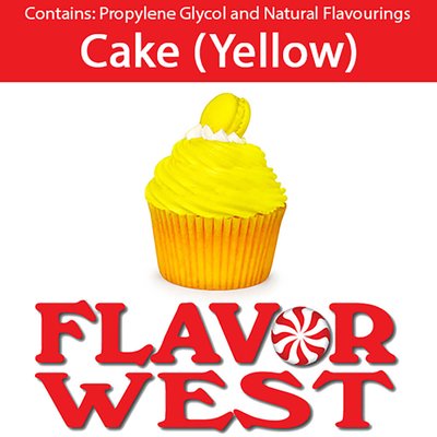 Ароматизатор FlavorWest - Cake Yellow (Желтое пирожное), 5 мл FW031