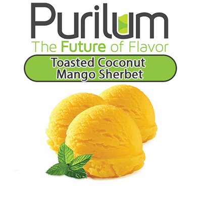 Ароматизатор Purilum - Toasted Coconut Mango Sherbet (Щербет із манго та підсмаженим кокосом), 10 мл PU042