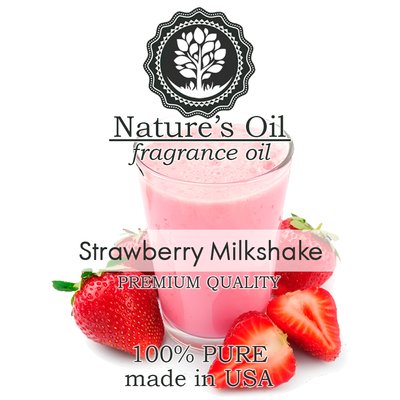 Аромаолія Nature's Oil - Strawberry Milkshake (Полуничний мілкшейк), 10 мл NO105