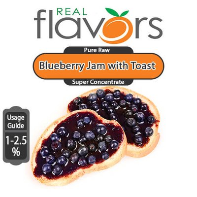 Ароматизатор Real Flavors - Blueberry Jam with Toast (Черничный джем с тостами), 10 мл RF014-10