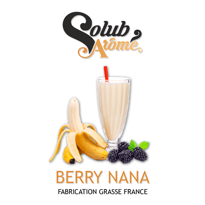 Ароматизатор Solub Arome - Berry Nana (Сочная ежевика со сливочным бананом), 1л SA008