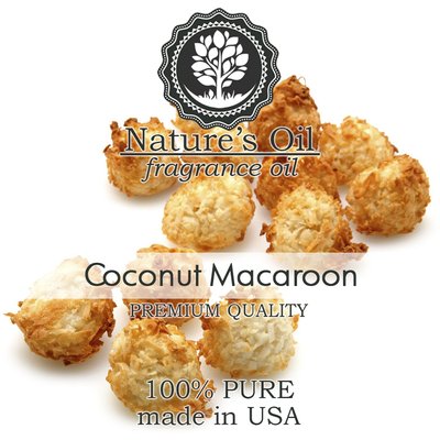 Аромамасло Nature's Oil Coconut Macaroon (Кокосовий Макарун), 50 мл NO25