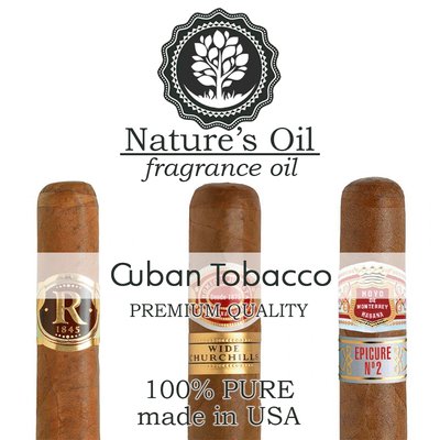 Аромамасло Nature's Oil - Cuban Tobacco, 5 мл NO96