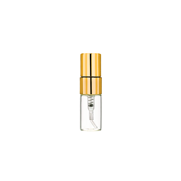 Скляний флакон спрей для парфумерії Золотий, 2 мл PG02-G