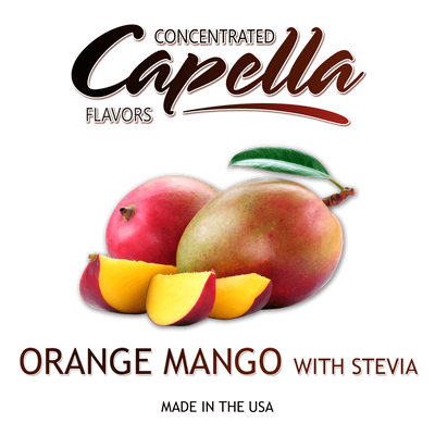 Ароматизатор Capella - Orange Mango with Stevia (Оранжевый Манго со Стевией), 5 мл CP117