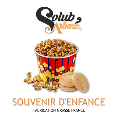 Ароматизатор Solub Arome - Souvenir d'enfance (Печиво з карамеллю та хрустким попкорном), 50 мл SA113