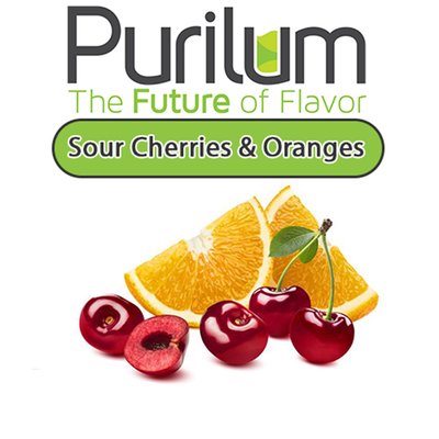 Ароматизатор Purilum - Sour Cherries & Oranges (Кислий апельсиновий сік з відтінком яскравої вишні), 50 мл PU030
