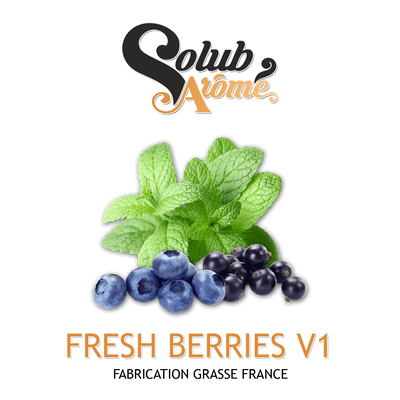 Ароматизатор Solub Arome - Fresh Berries v1 (Чорнично смородиновий мікс з доповненням м'яти та ментолу), 50 мл SA054