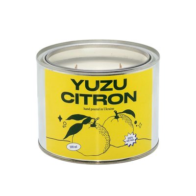 Ароматическая свеча Yuzu Citron (Японський лимон), 500 мл RR020