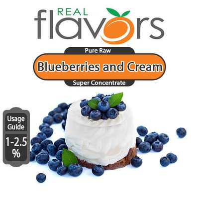 Ароматизатор Real Flavors - Blueberries and Cream (Чорниця та крем), 5 мл RF012