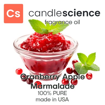 Аромамасло CandleScience - Cranberry Apple Marmalade (Клюквенно-яблочное варенье), 5 мл CS014